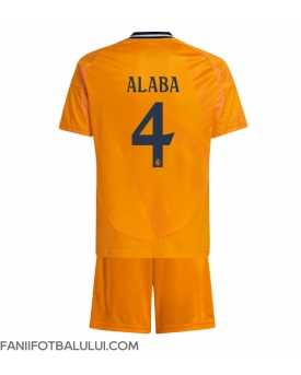 Real Madrid David Alaba #4 Echipament de Fotbal Replică 2024-25 Copii Deplasare (+ Șorturi)